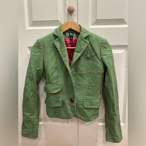 Green Plaid Women's Jacket